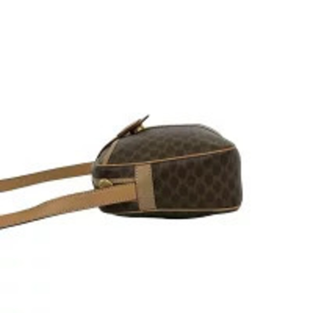 Celine Macadam Blazon Triomphe Leather Shoulder Bag Pouch Clutch Brown - Picture 5 of 10